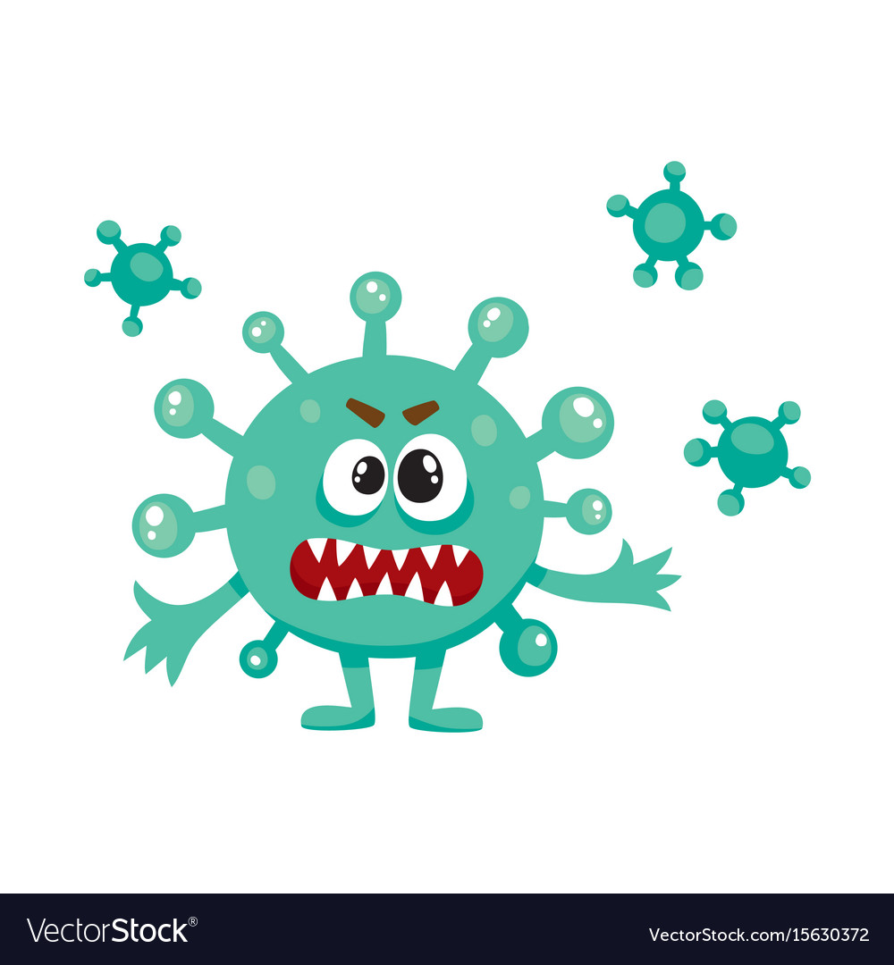 Рамка вирусы и микробы на прозрачном фоне