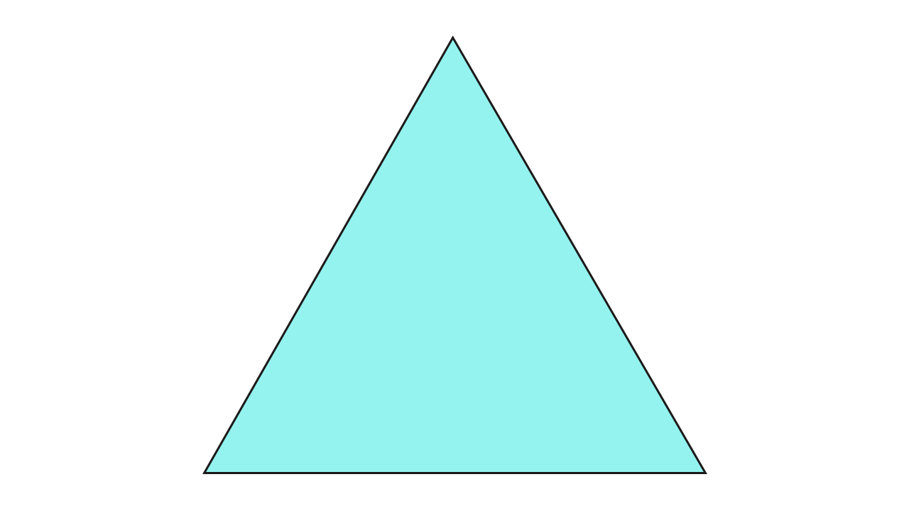 Равносторонний треугольник для дошкольников