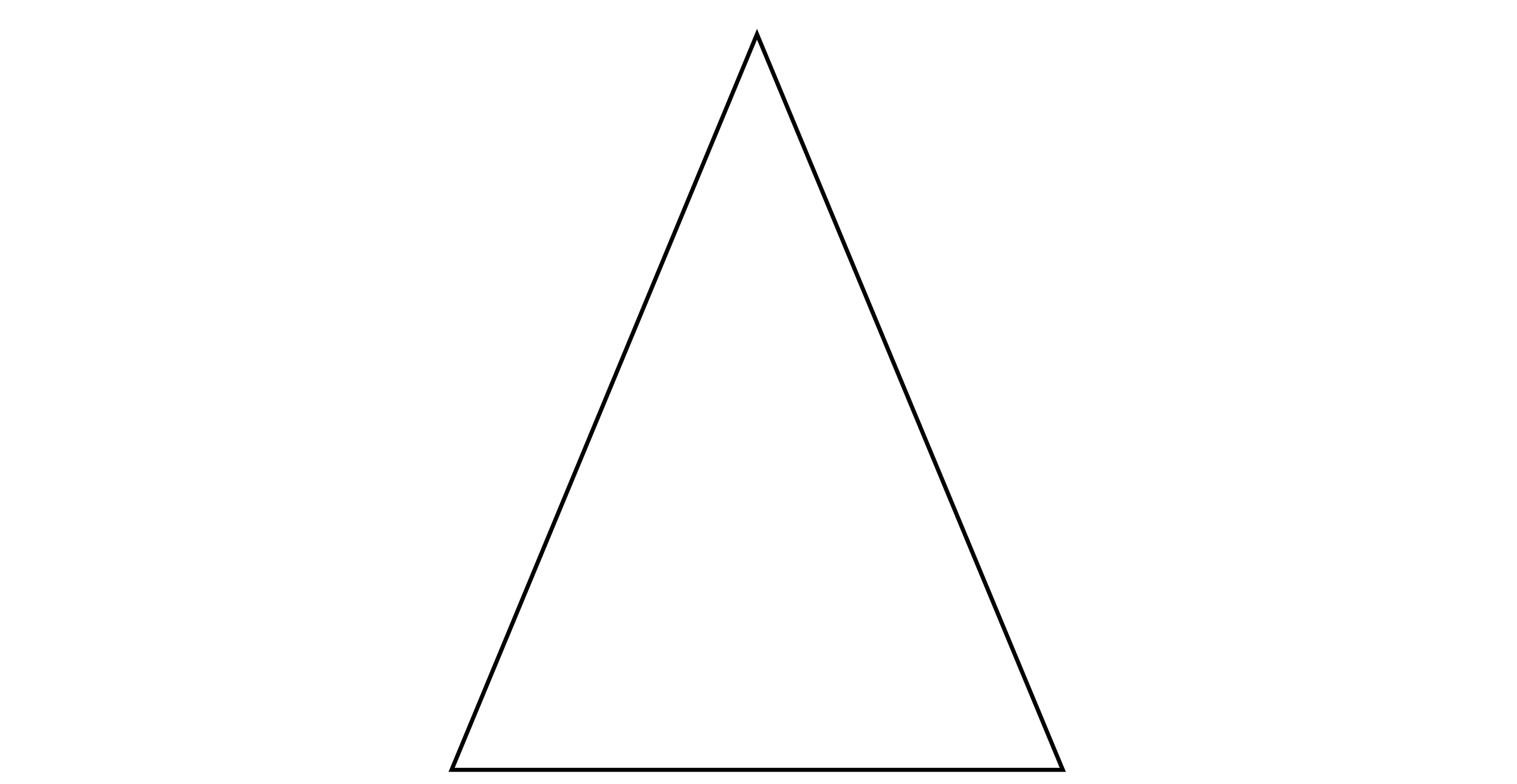 Изображение равнобедренного треугольника