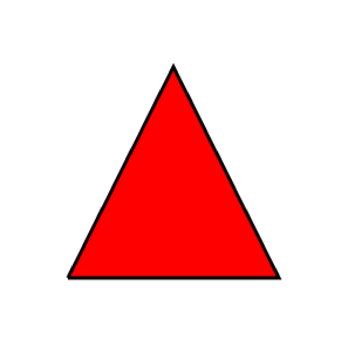 Треугольник красного цвета