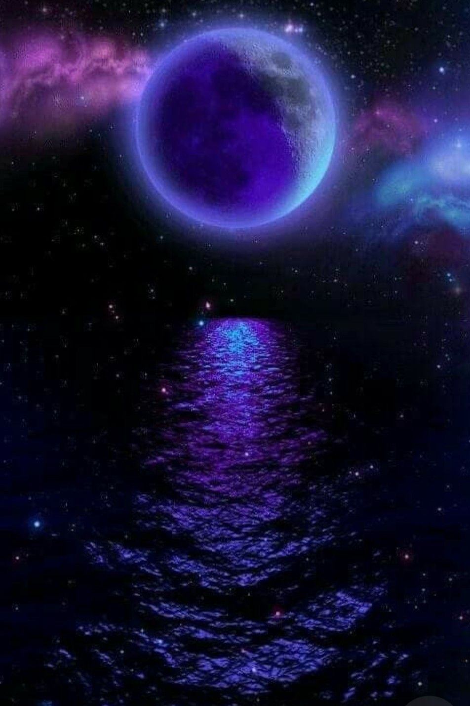 Фиолетовый неон космос
