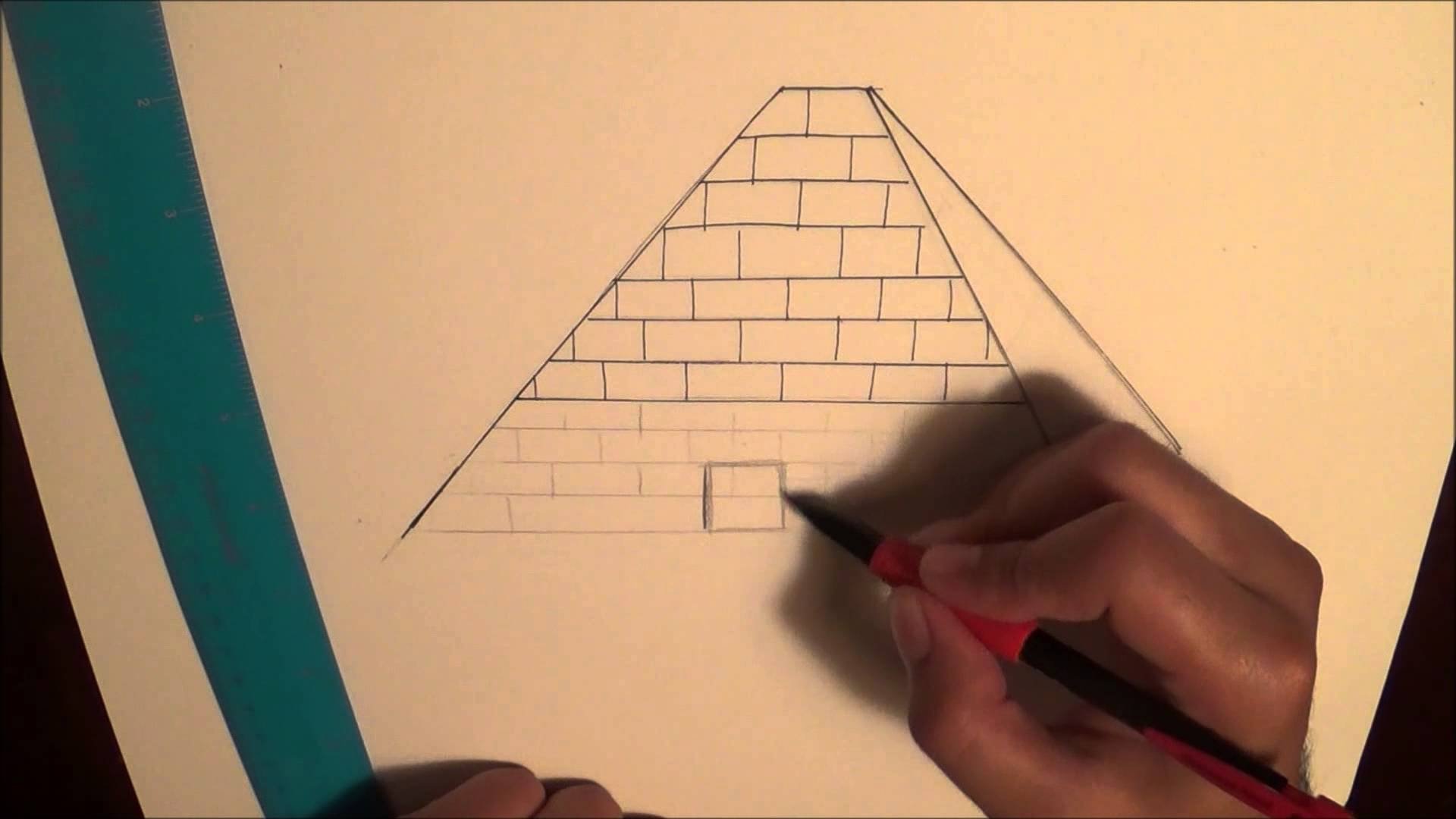 Пирамида лёгкий рисунок