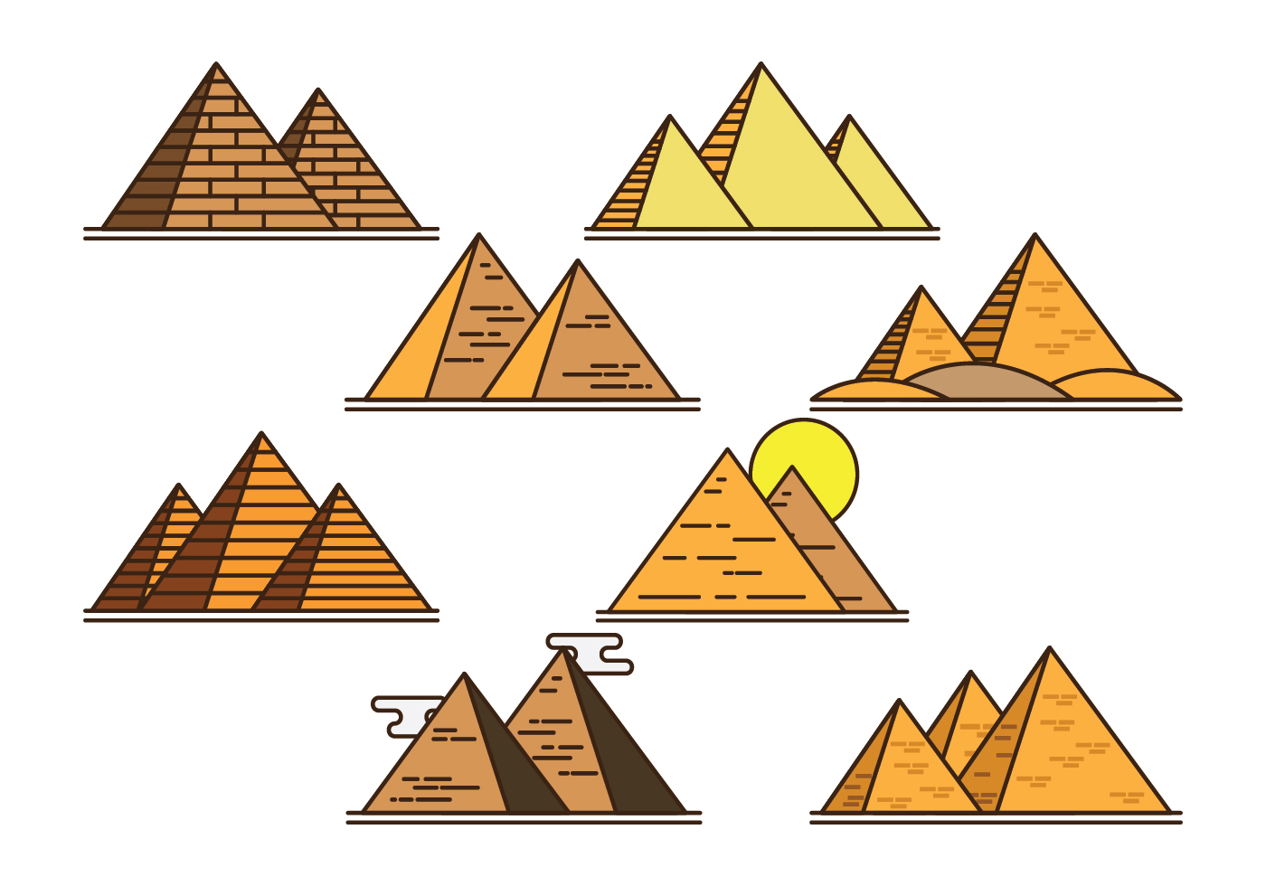 Пирамида из треугольников