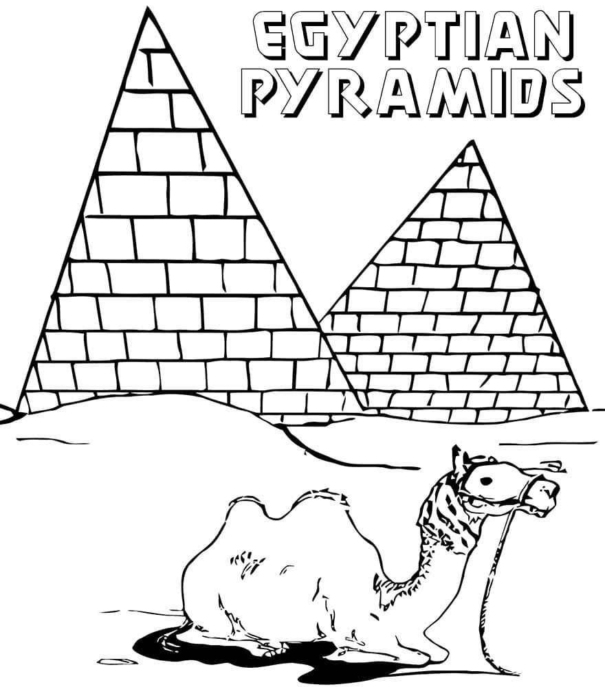 Пирамиды Египта раскраска