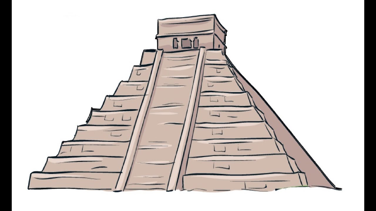 Пирамида Майя Графика