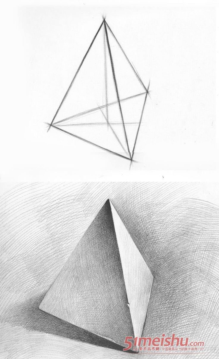 Рисование геометрических фигур карандашом