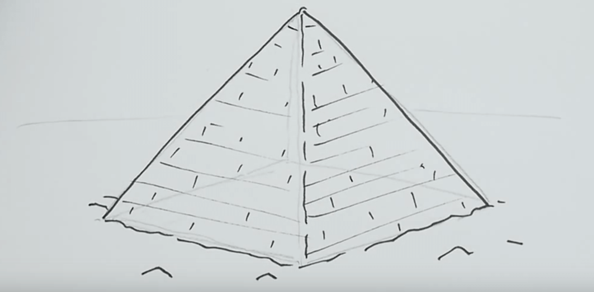 Пирамида для рисования карандашом