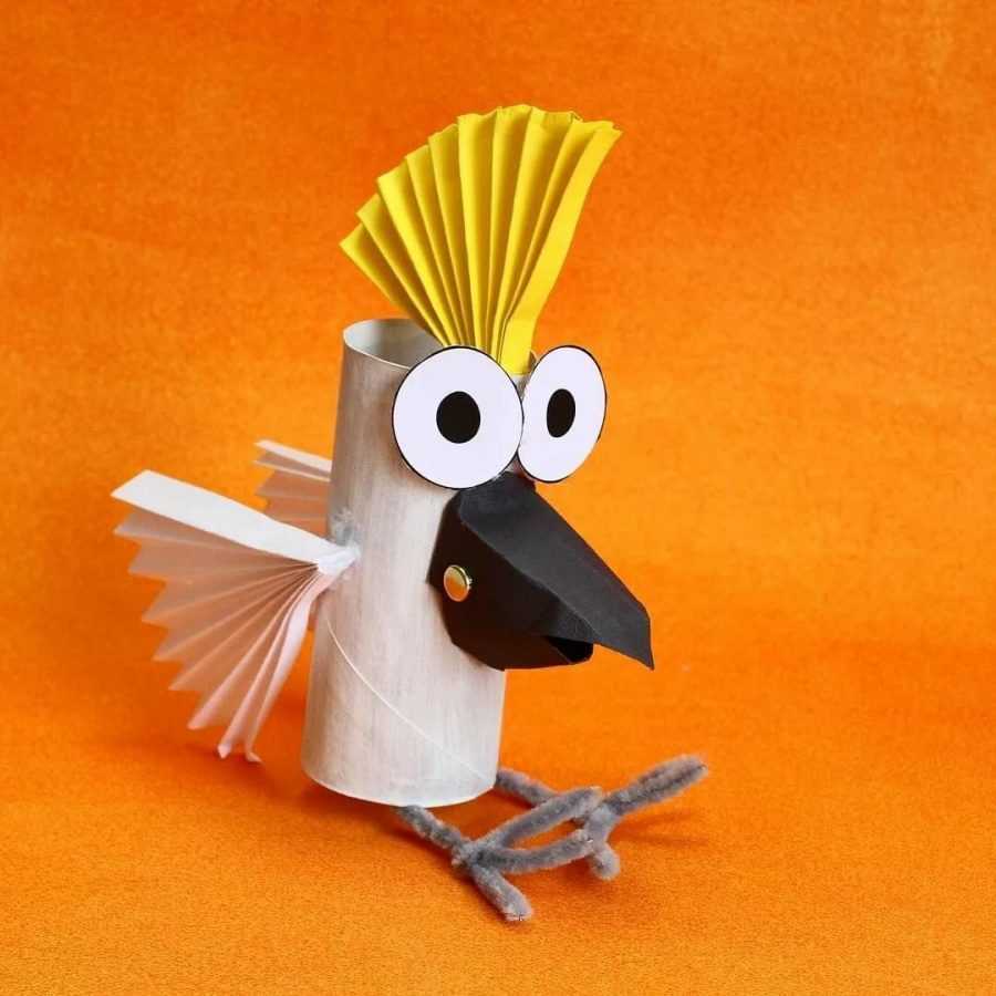 Птица из бумаги для детей