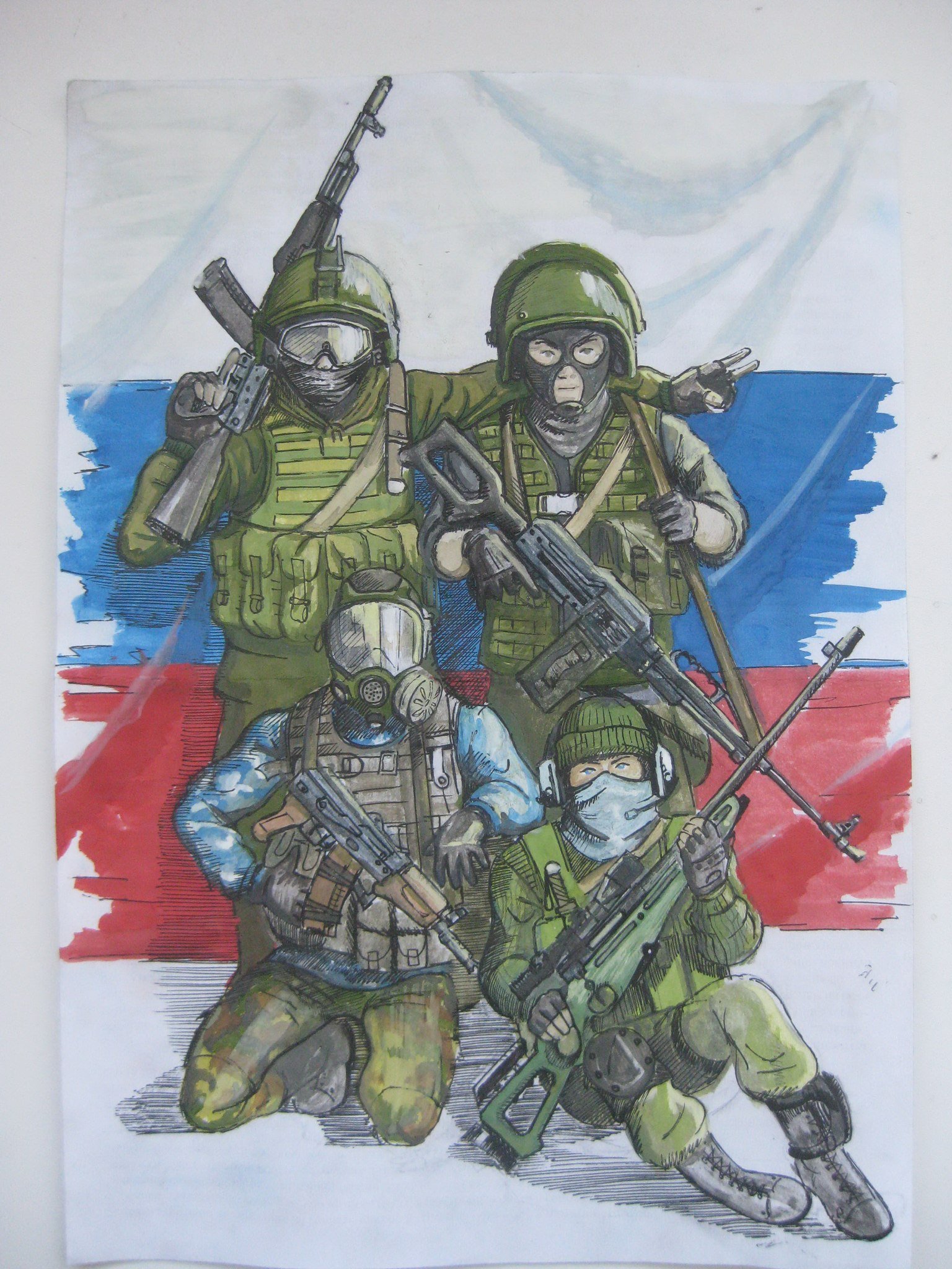 рисунок русский солдат - 4473346