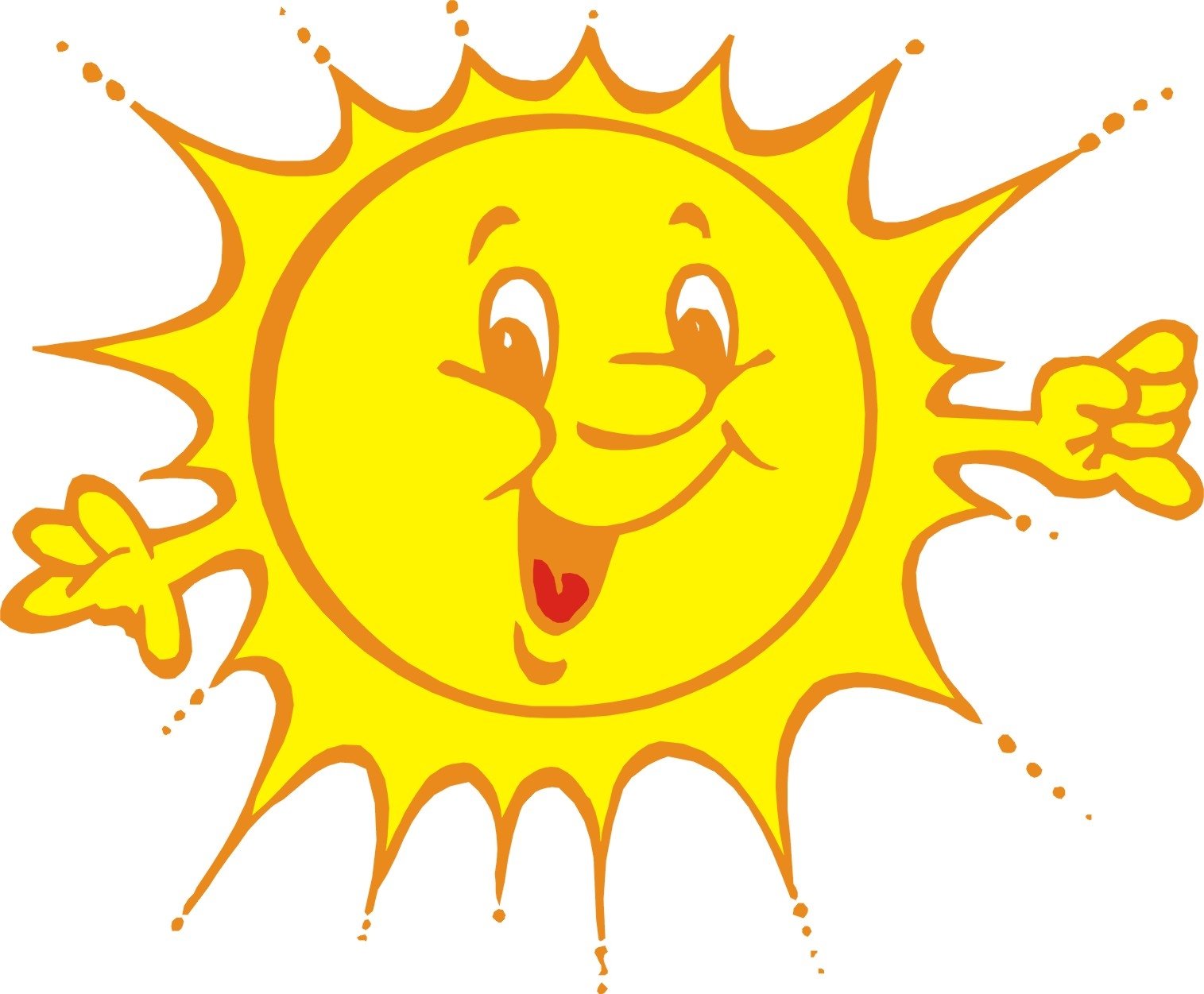 Солнышко картинка для детей на прозрачном фоне