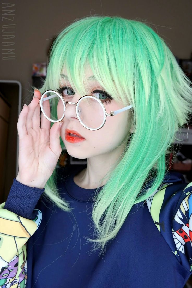 Японки с зелеными волосами