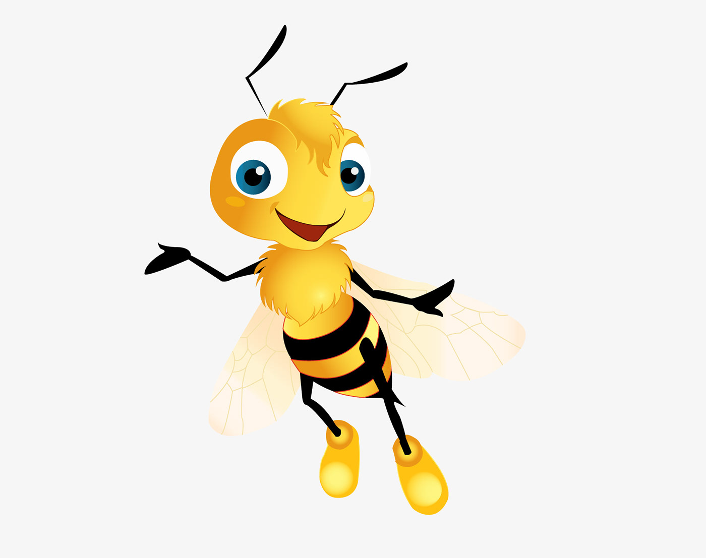 Пчелка мультяшная