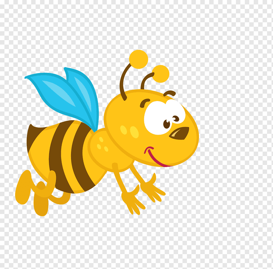 Пчела в мультяшном стиле