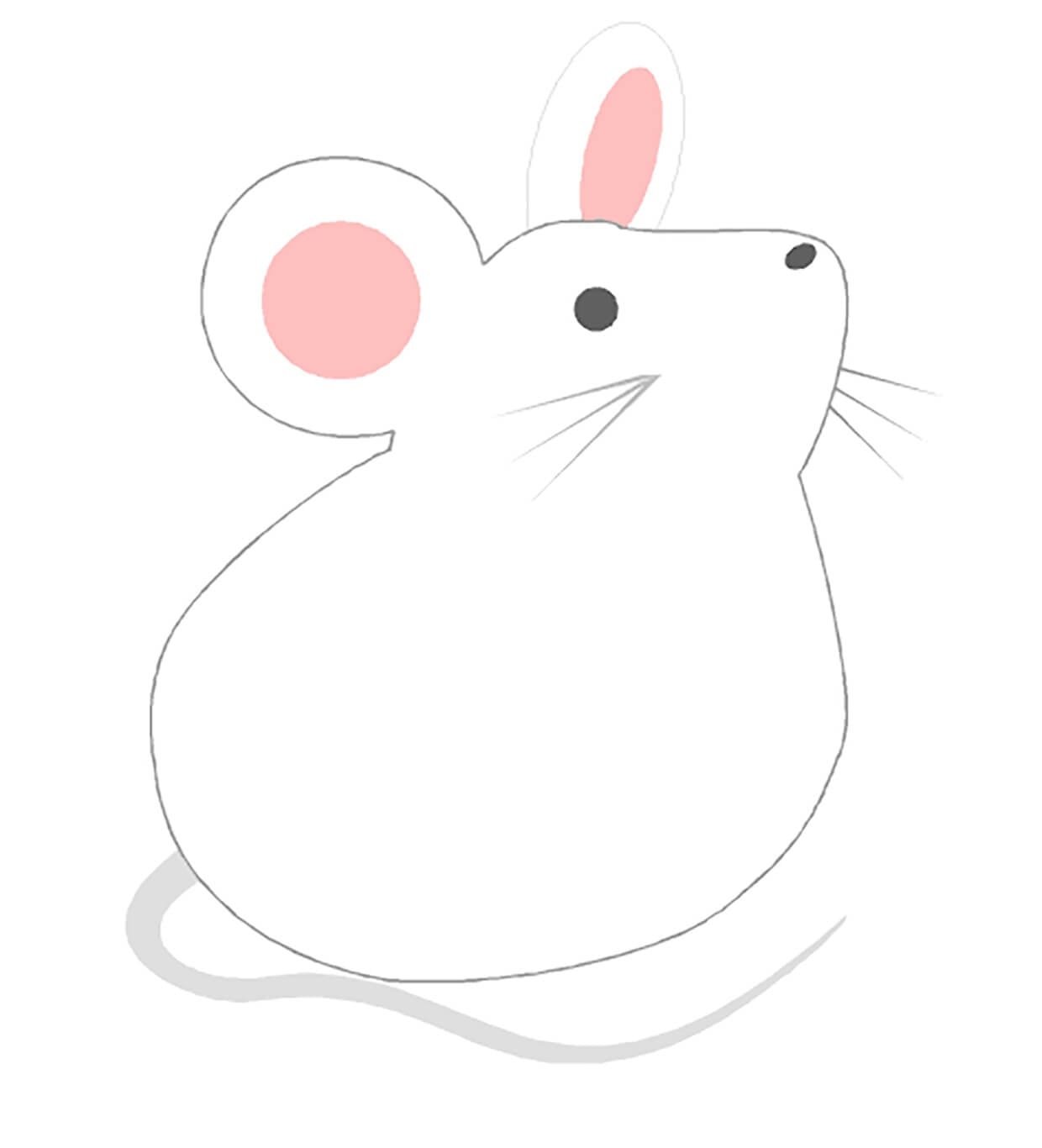 Мышка рисунок детский
