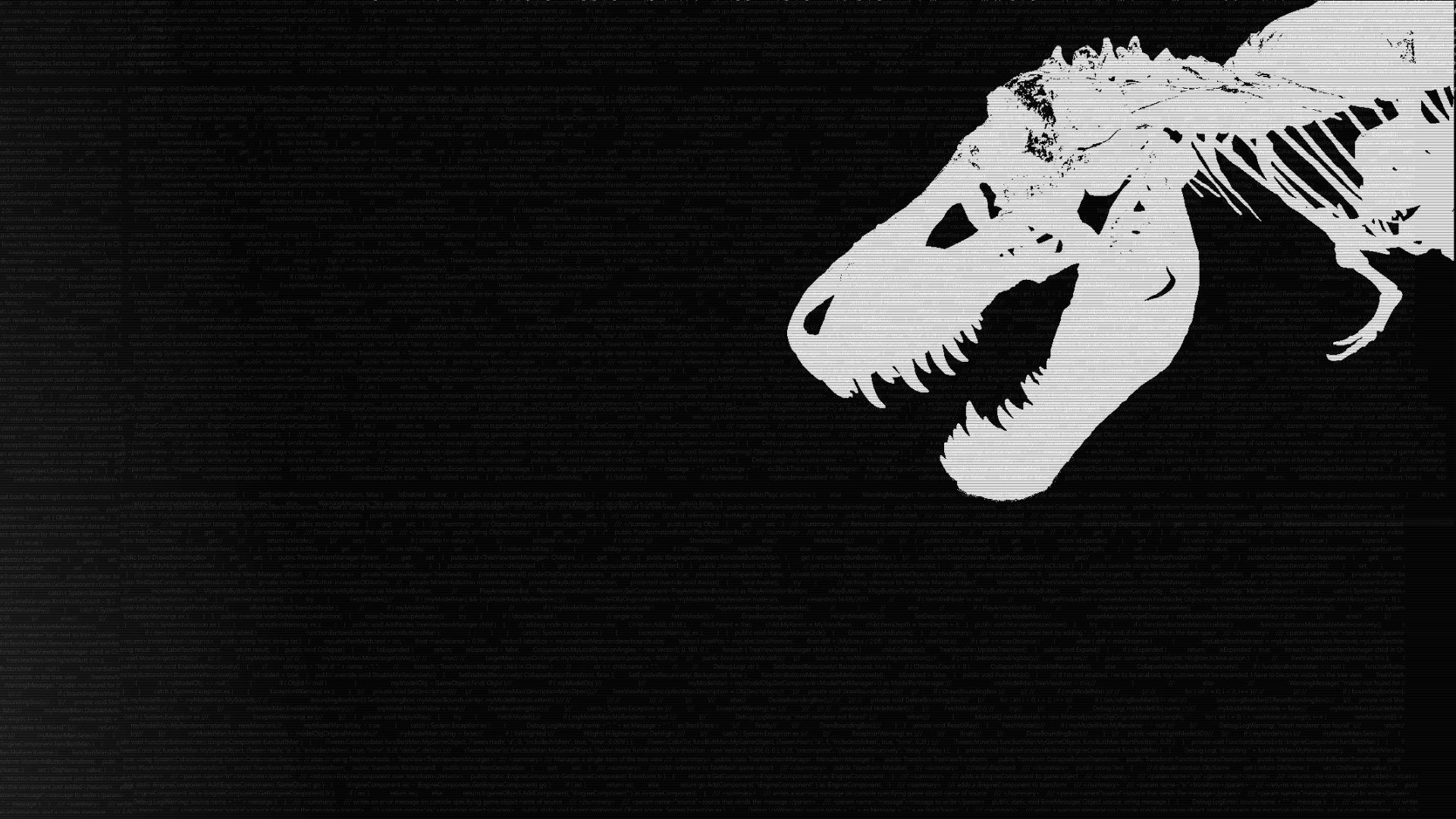 Динозавр на темном фоне