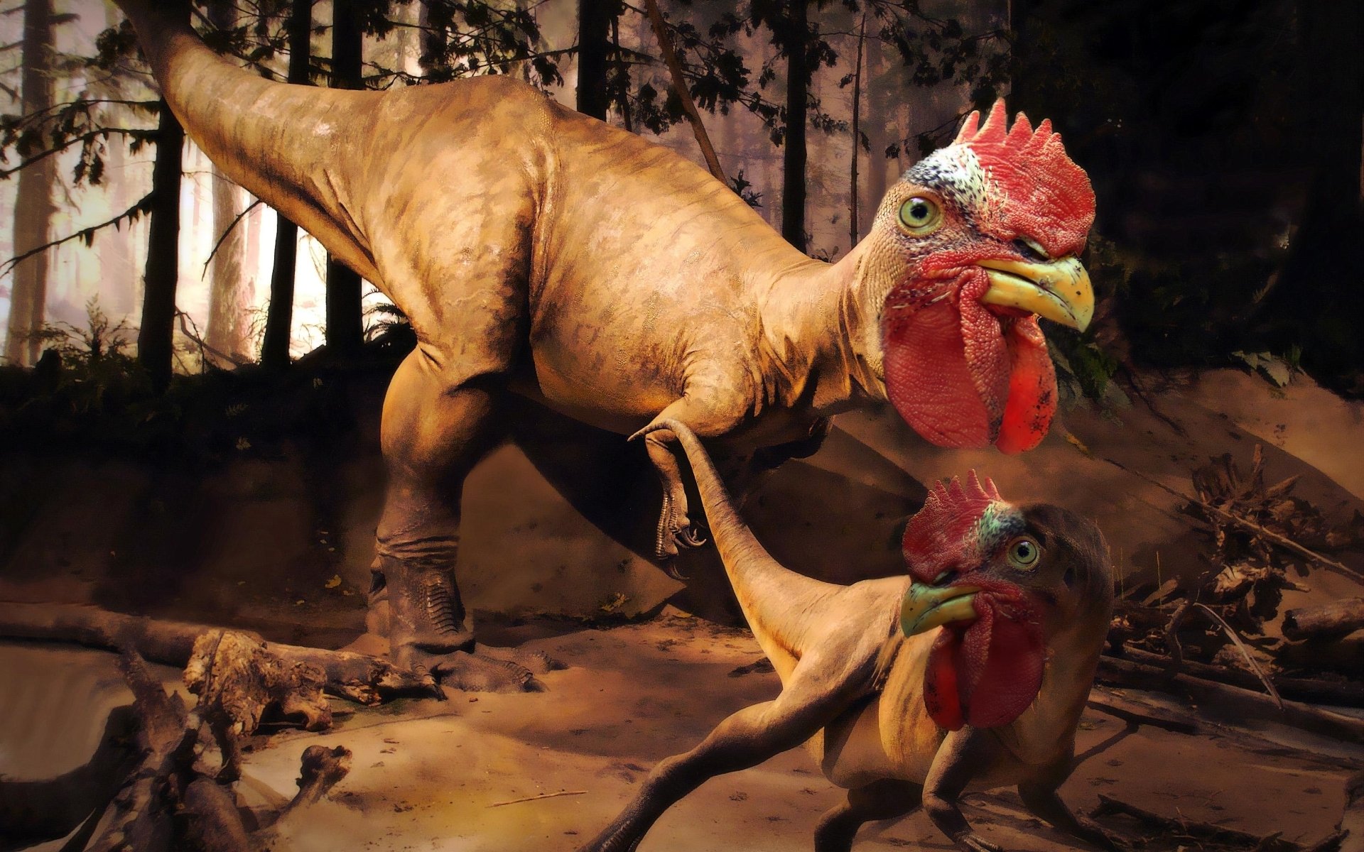 Тирранозавр рекс курица