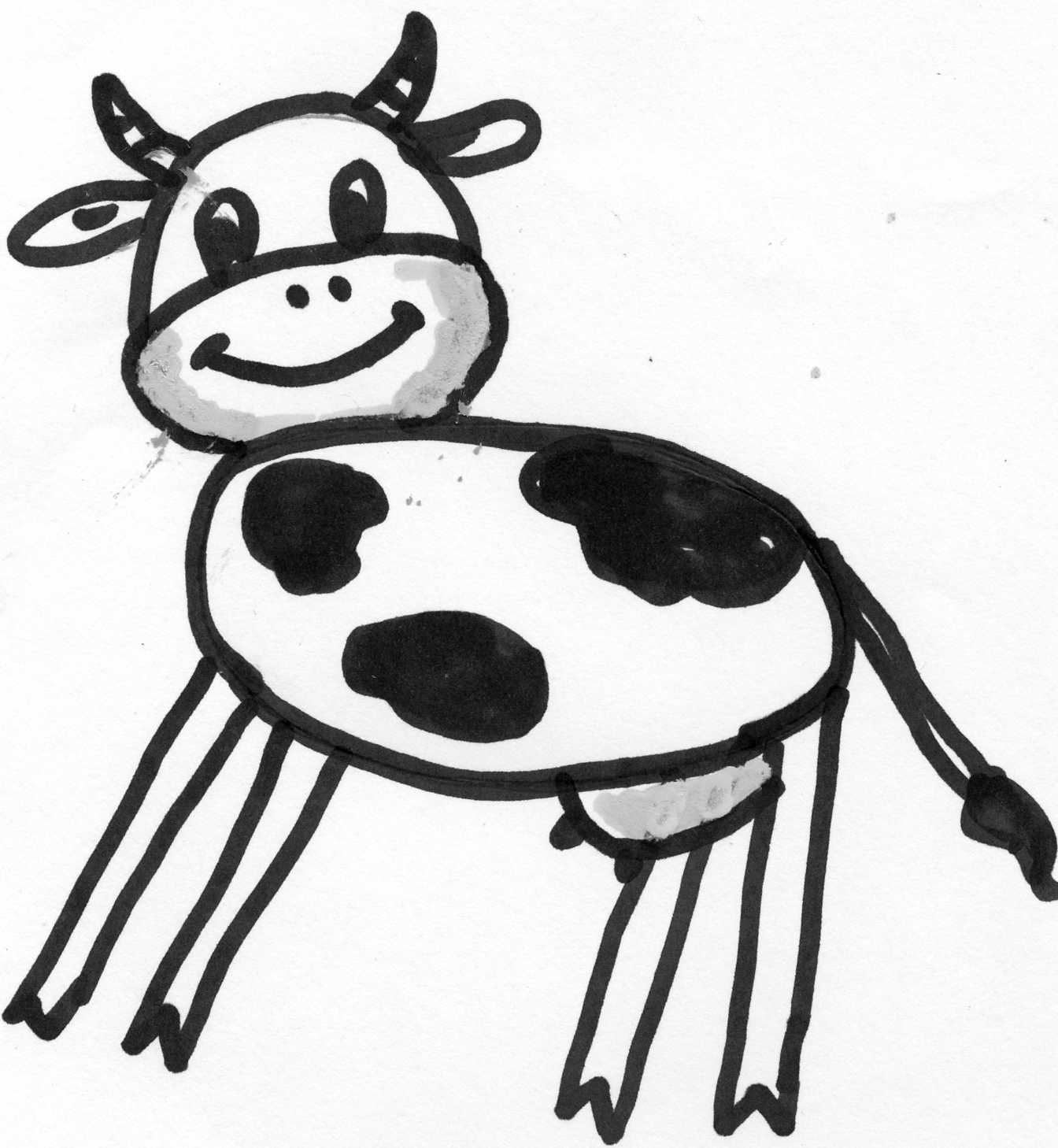 Рисование корова средняя группа