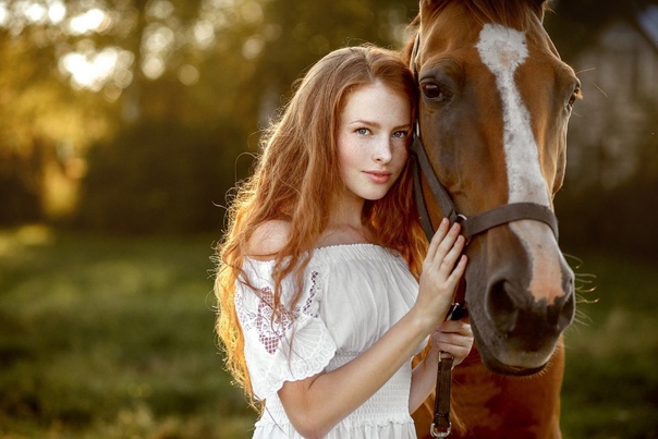 Красивая фотосессия с лошадью