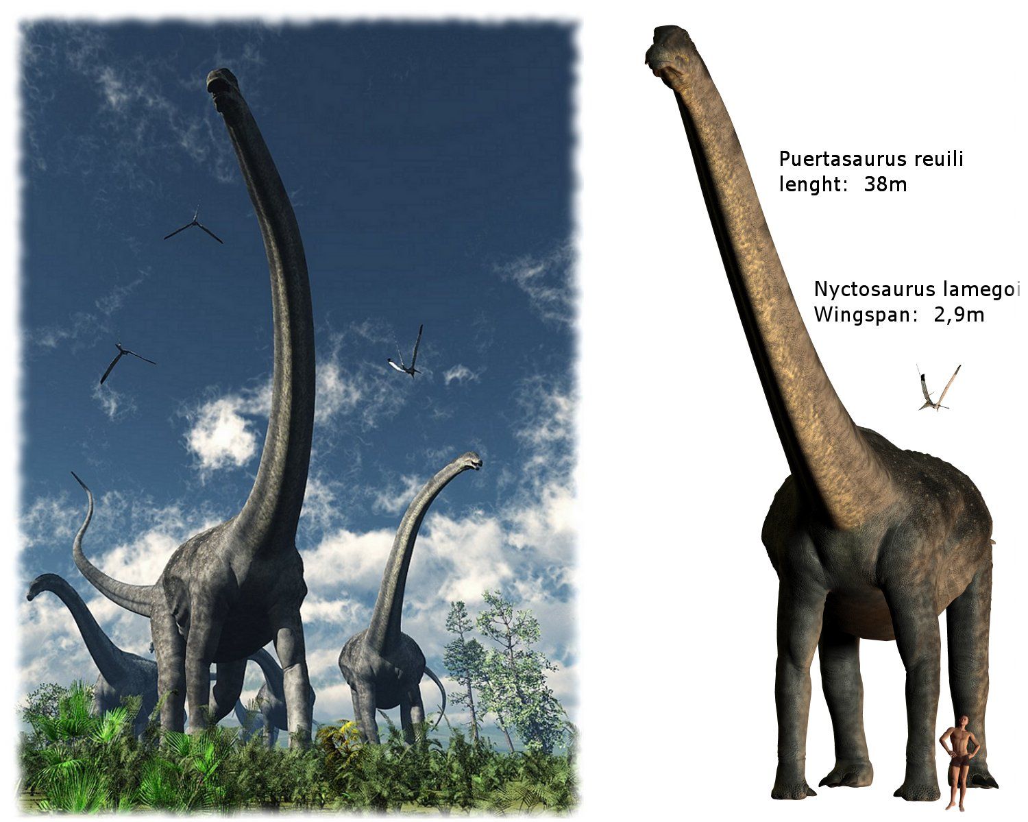 Динозавр сблинной шеей
