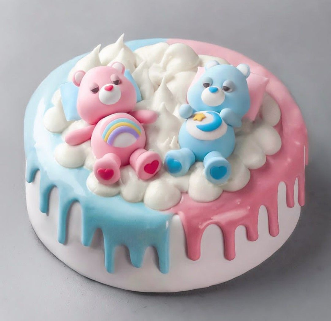 Торт для двойни мальчик и девочка