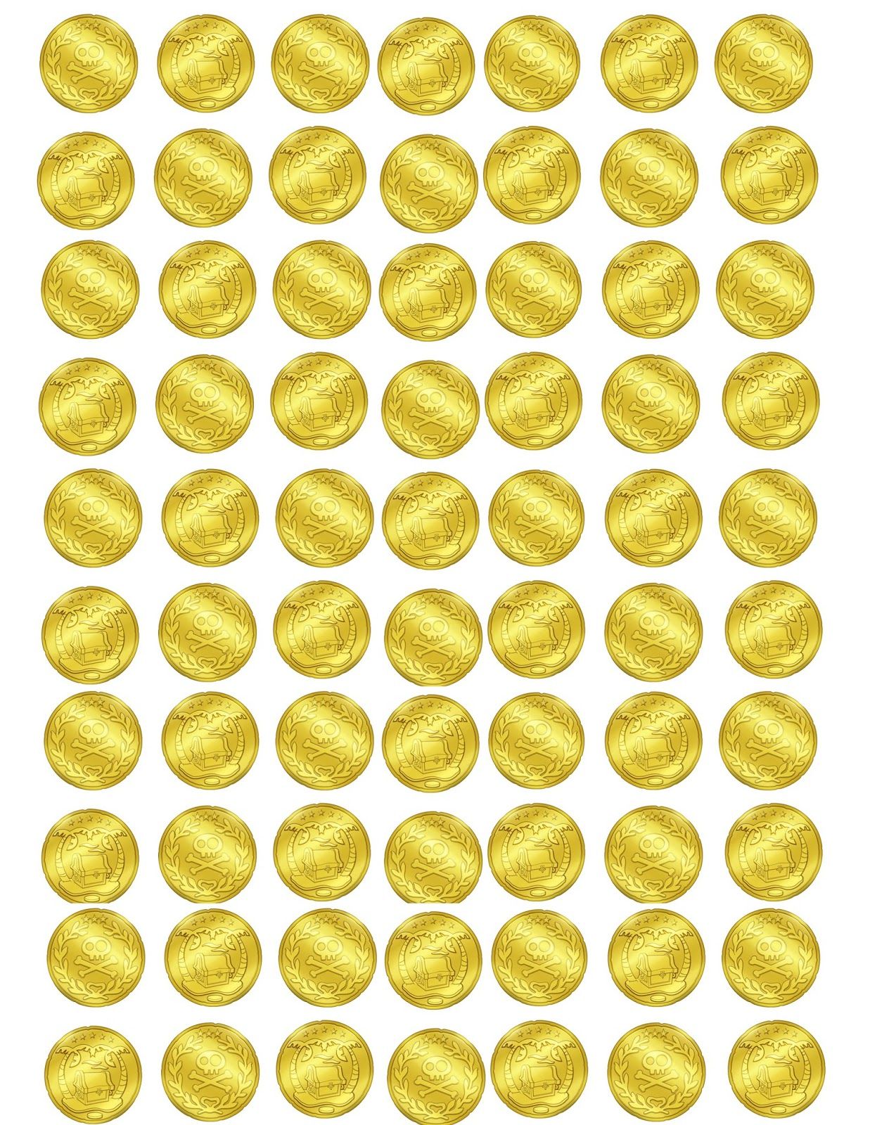 Золотые монеты печать