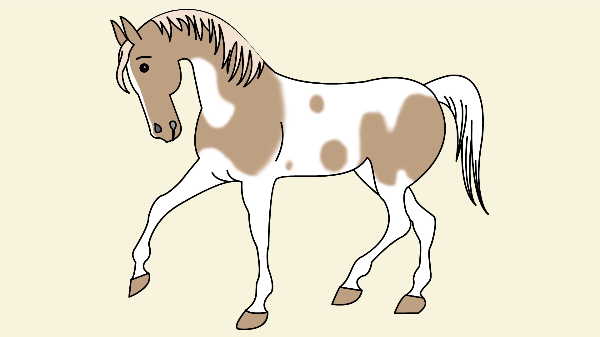 Лошадь картинки нарисованные