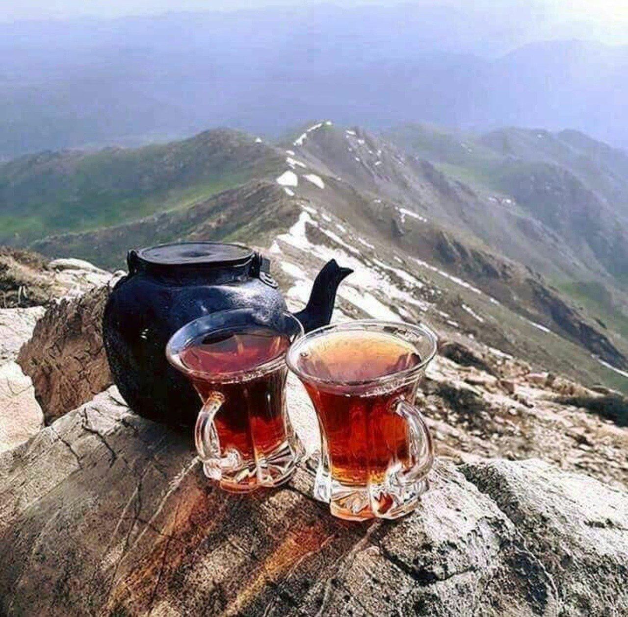 Чай в горах Кавказа