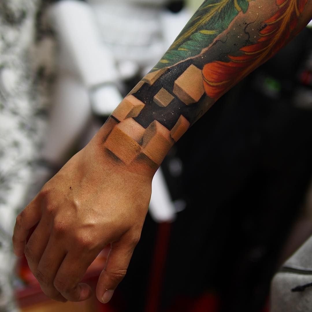 Цветные Татуировки для мужчин на руке