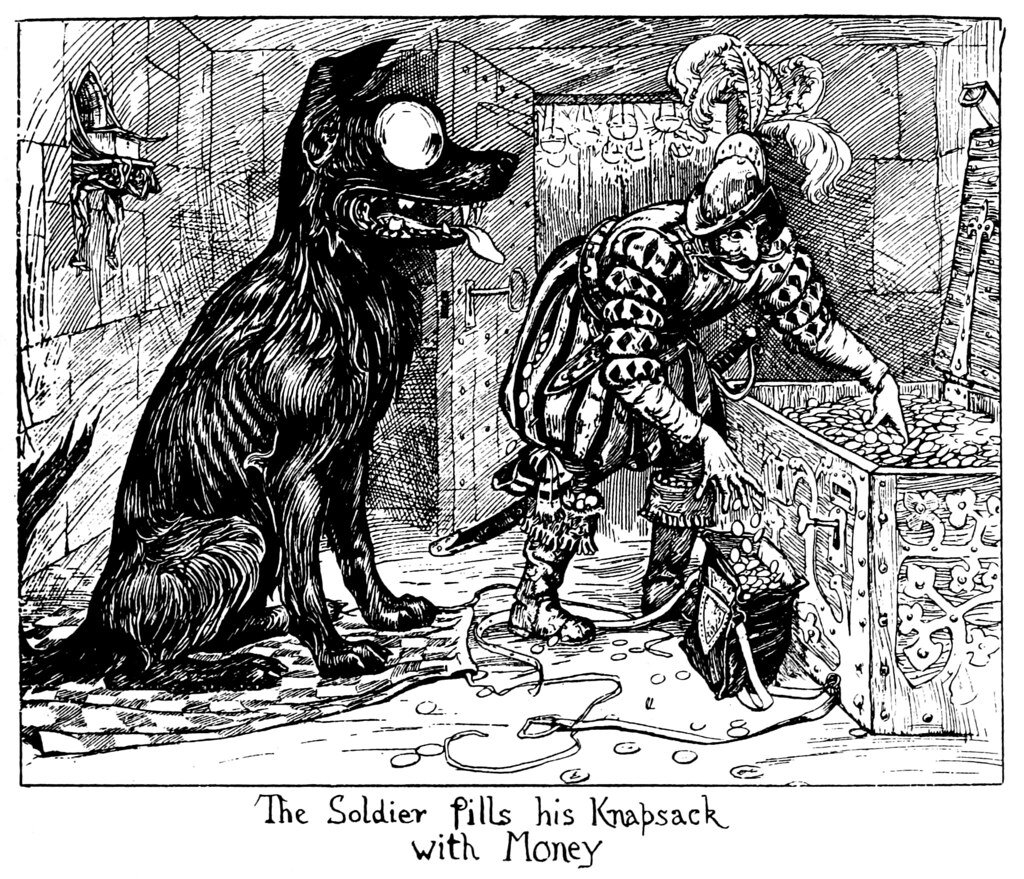 Черная собака из и сказки