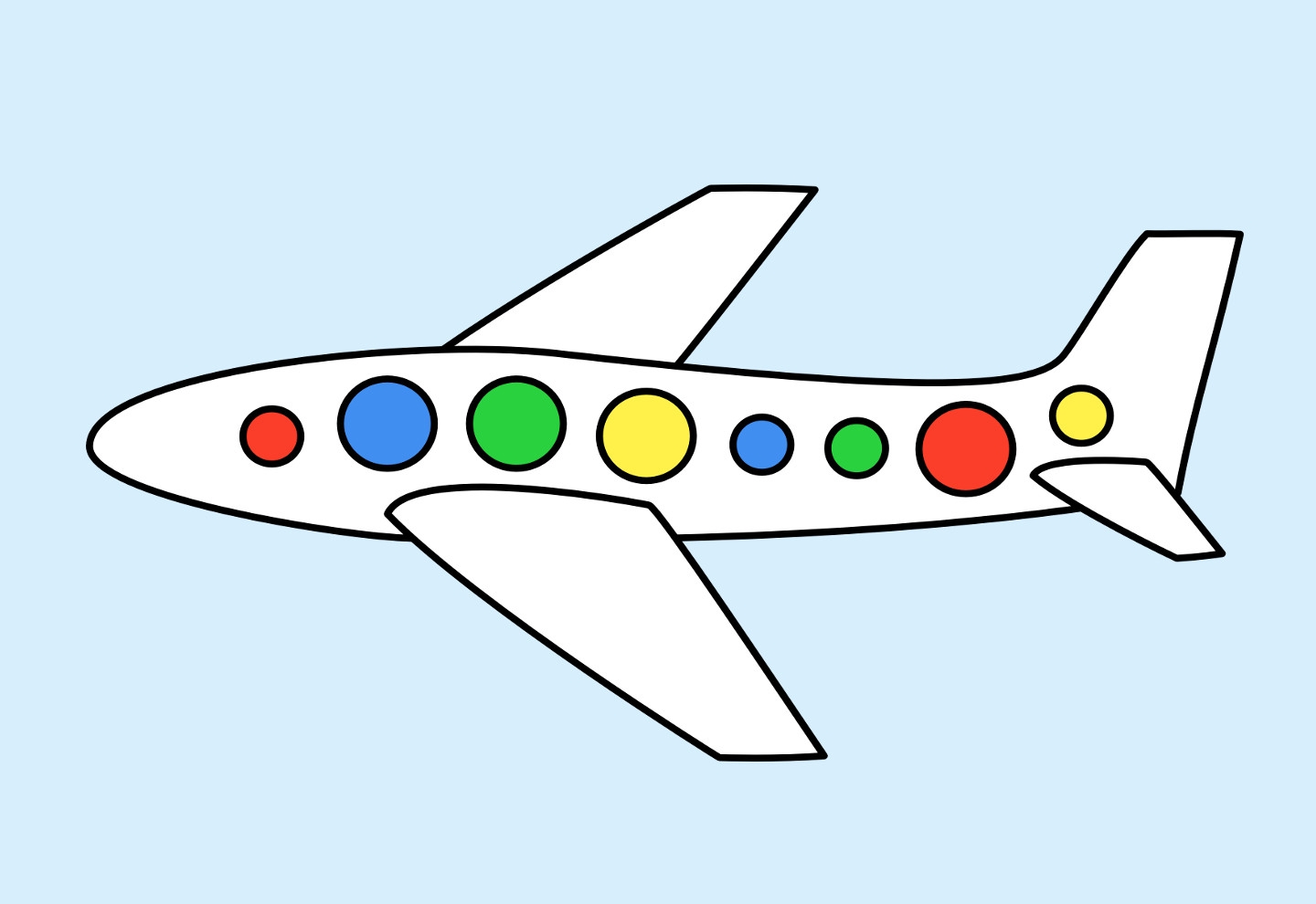 Самолет детский рисунок