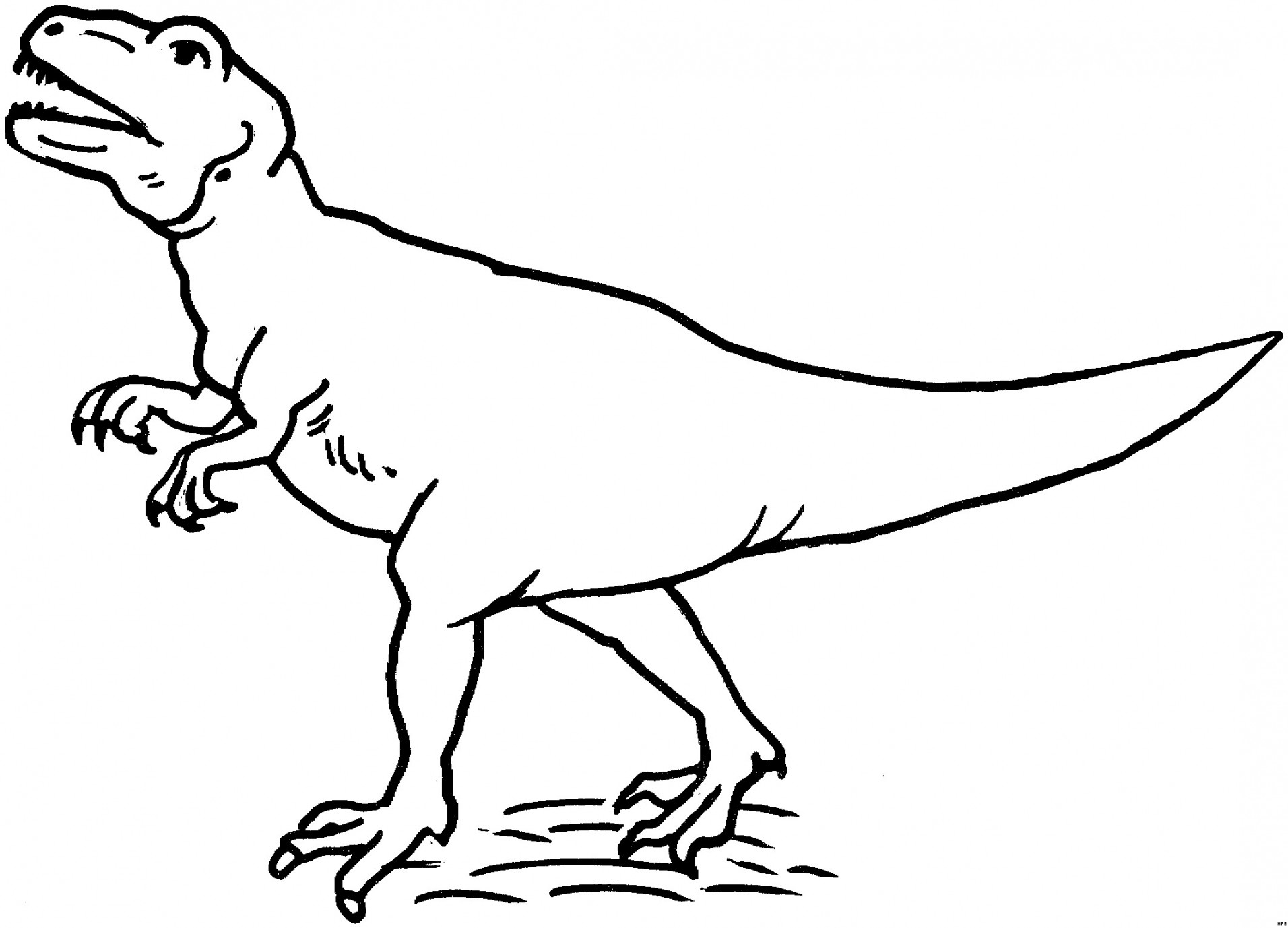 Тираннозавр трафарет