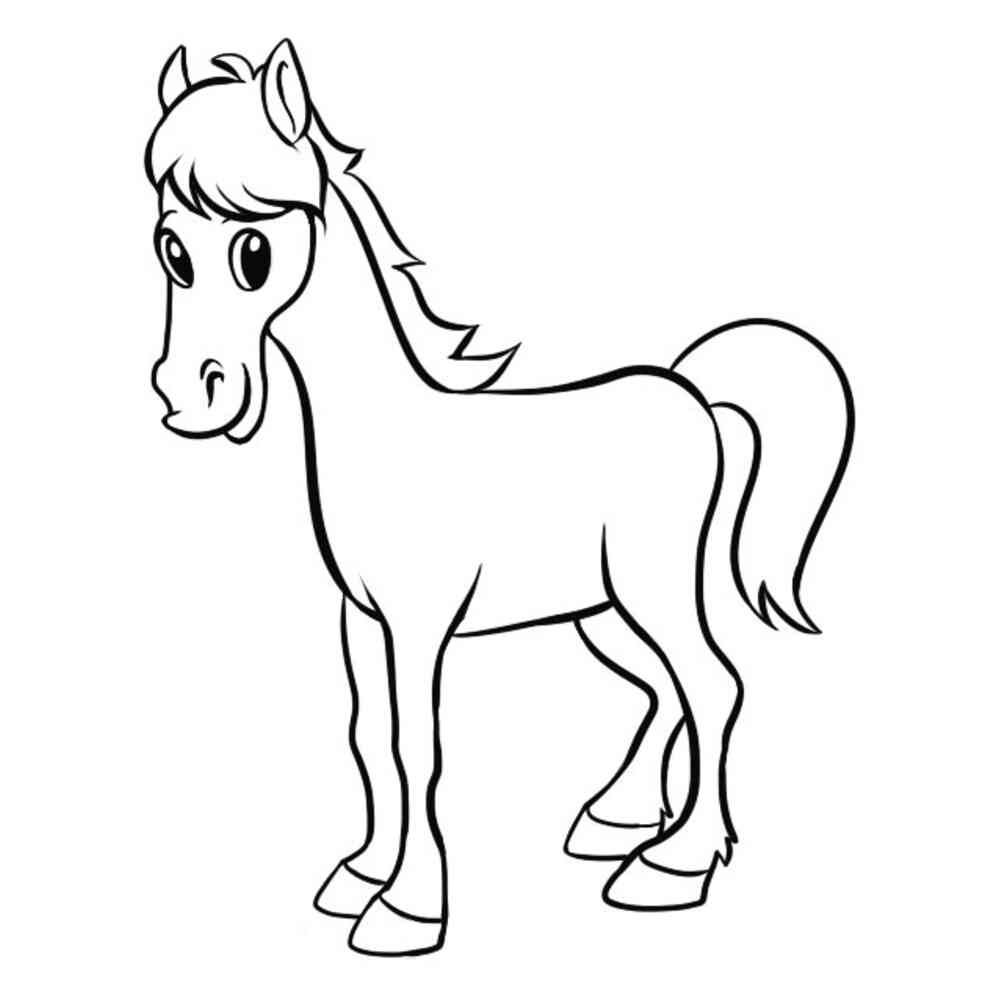 Лошадка рисунок для детей