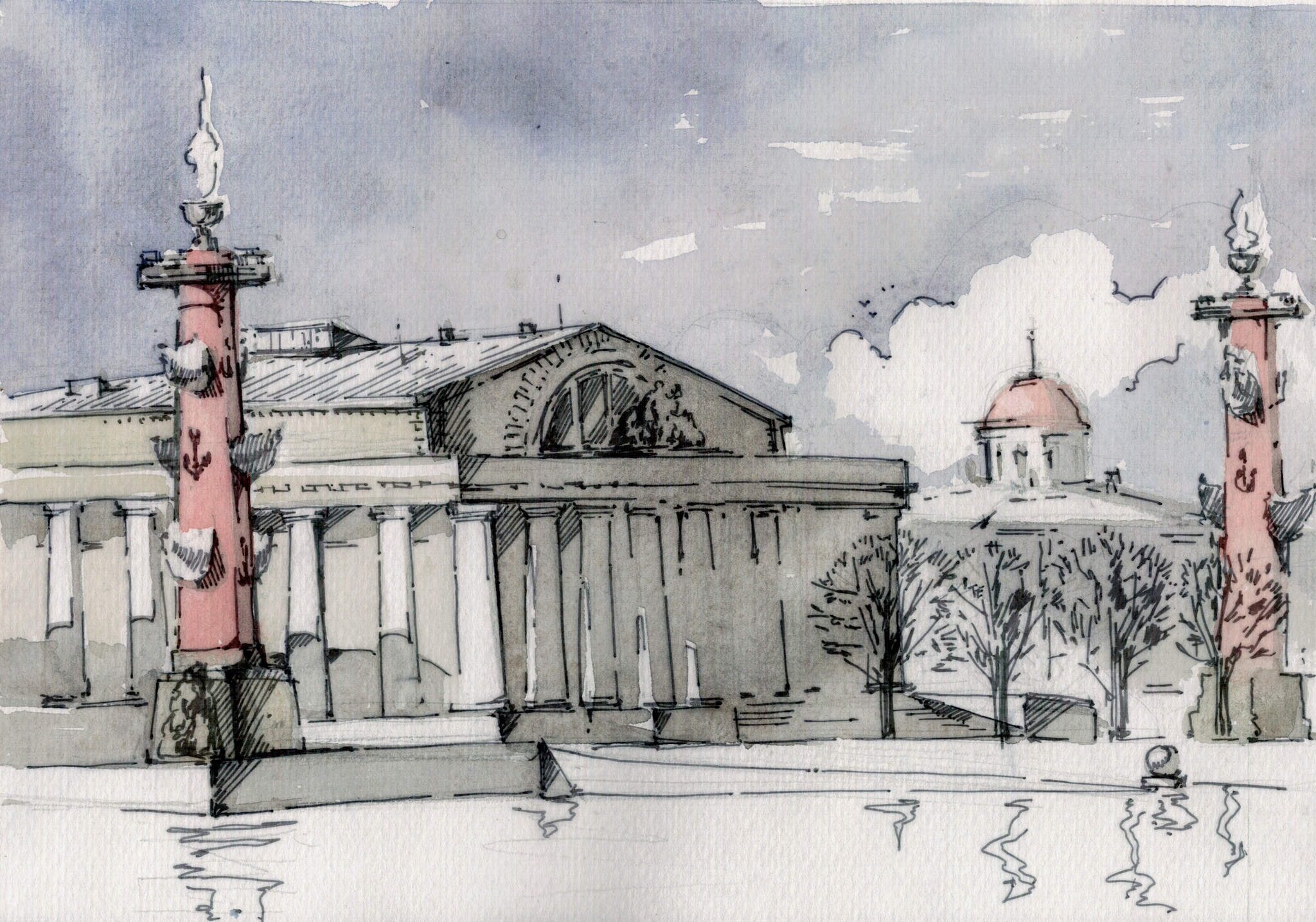 Санкт-Петербург рисунок карандашом