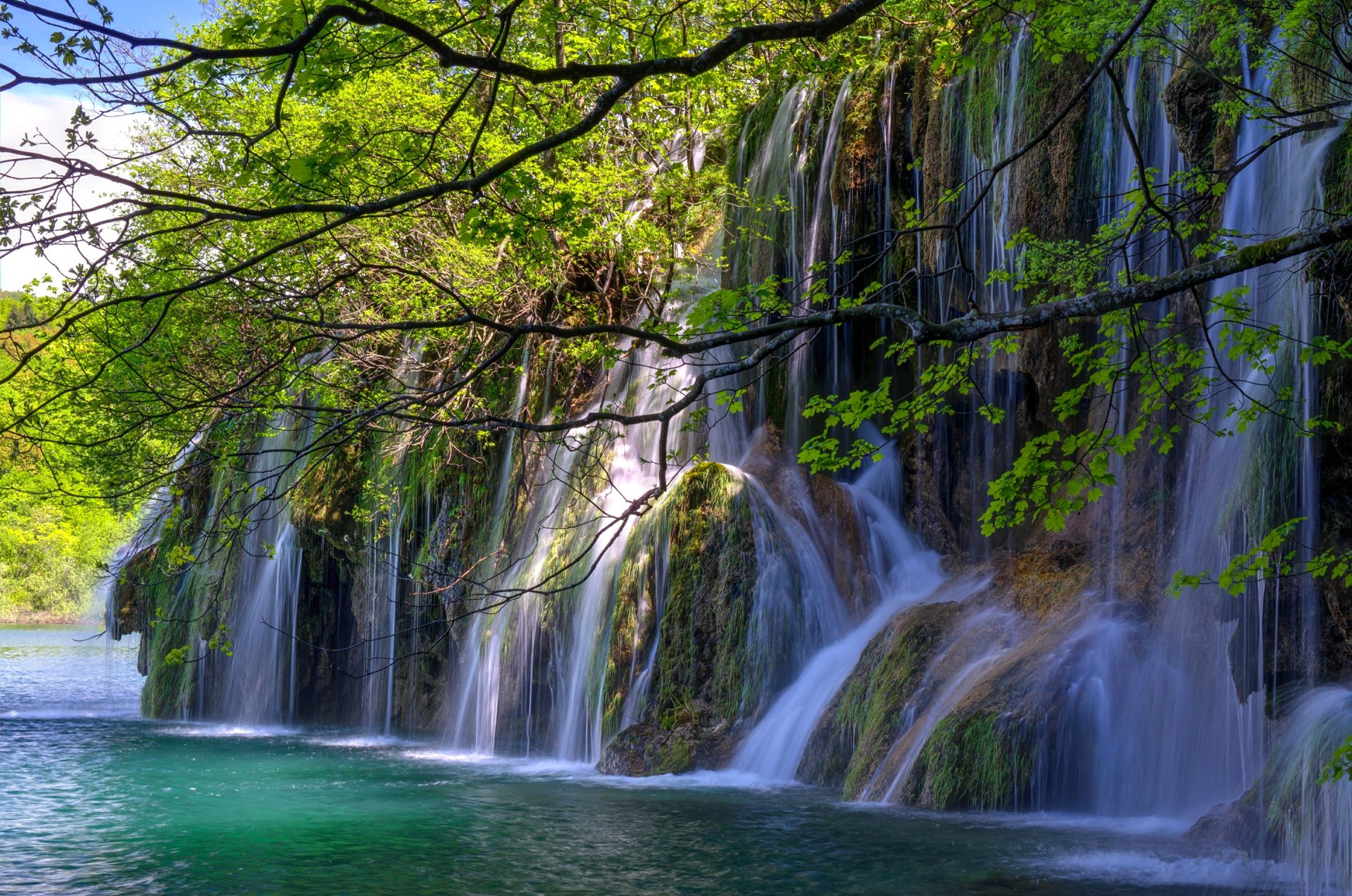Красивые пейзажи природы водопады