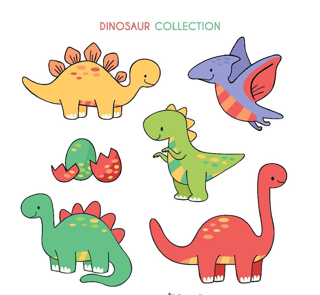 Динозаврик рисунок для детей легкий
