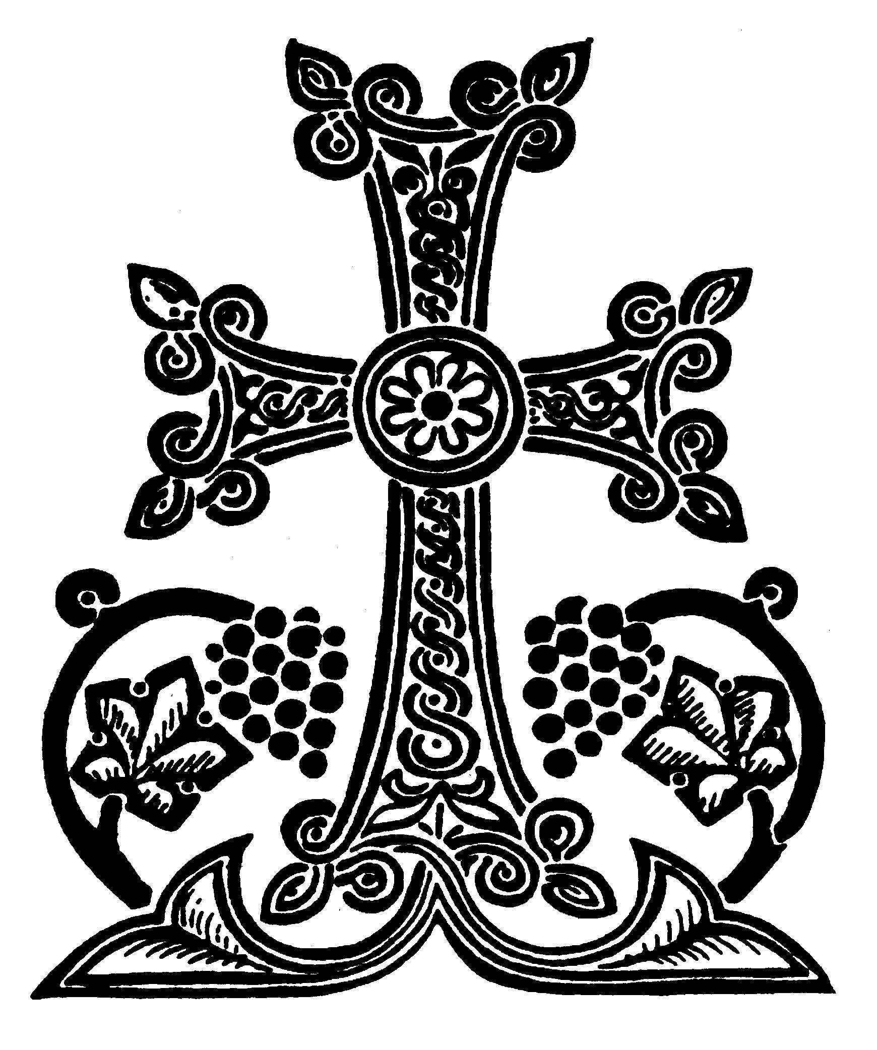 Армянский крест хачкар для гравировки