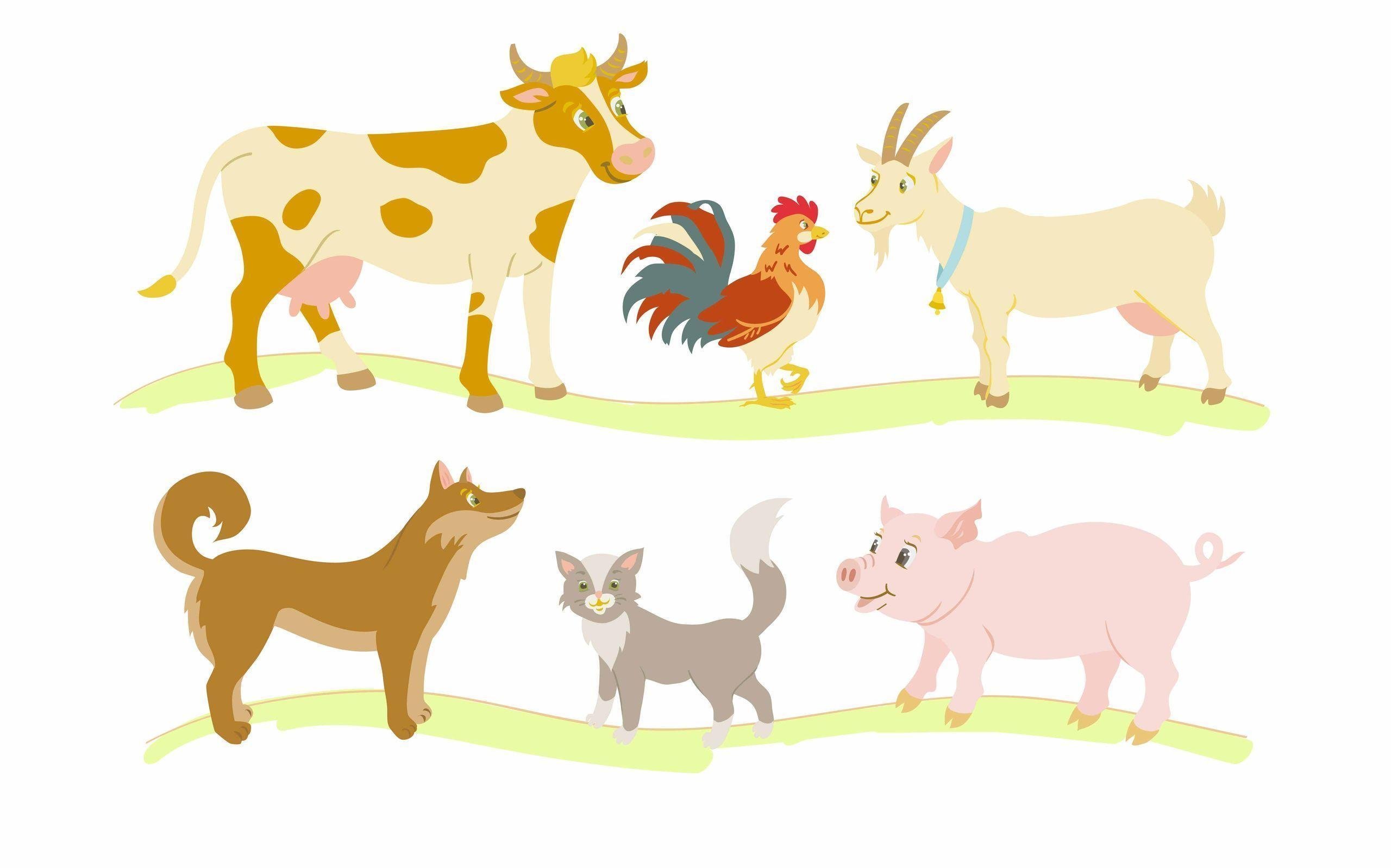 Иллюстрации домашних животных для детей