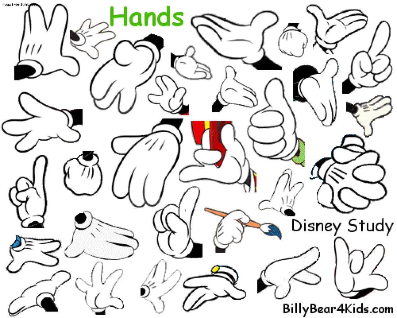 Рисованные руки мультяшные