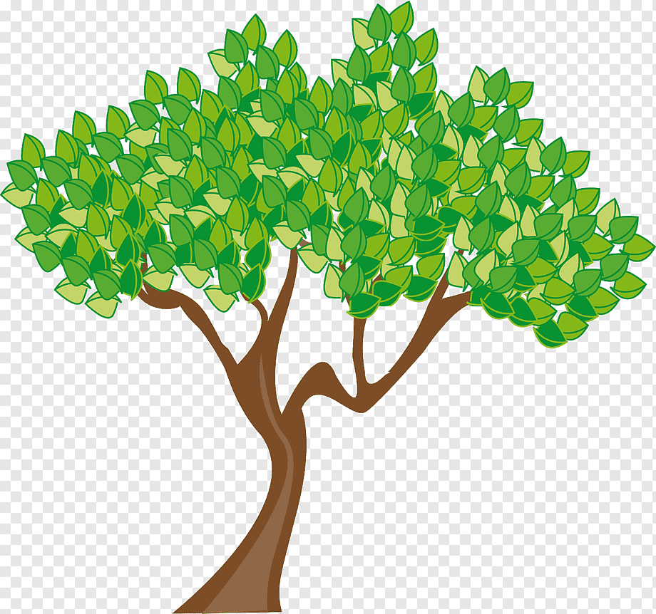 Зеленое дерево для детей