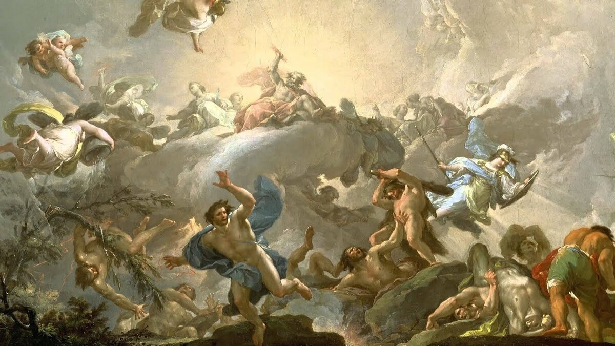 Титаномахия битва богов картина