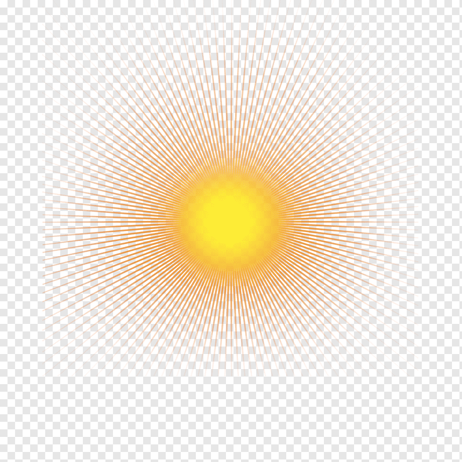 Лучик солнца на прозрачном фоне