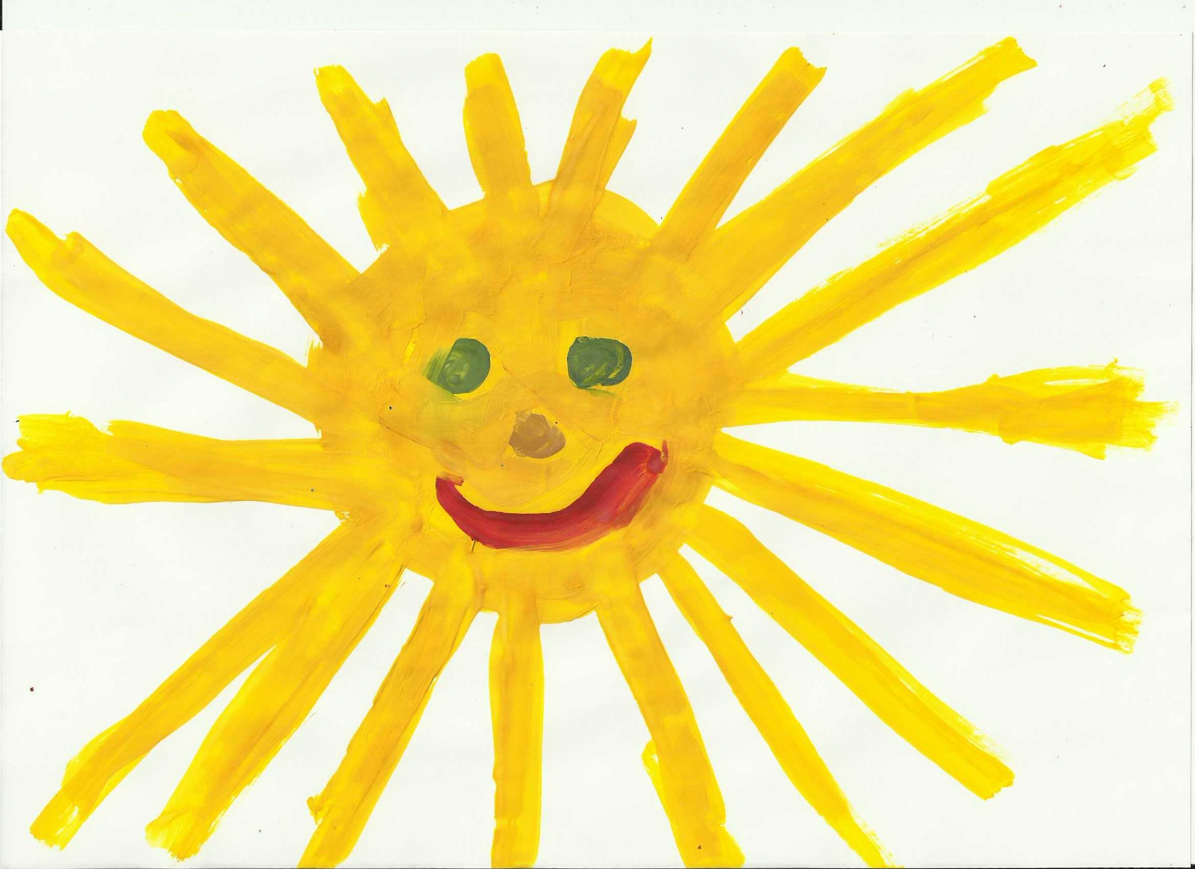 Солнышко для рисования для детей