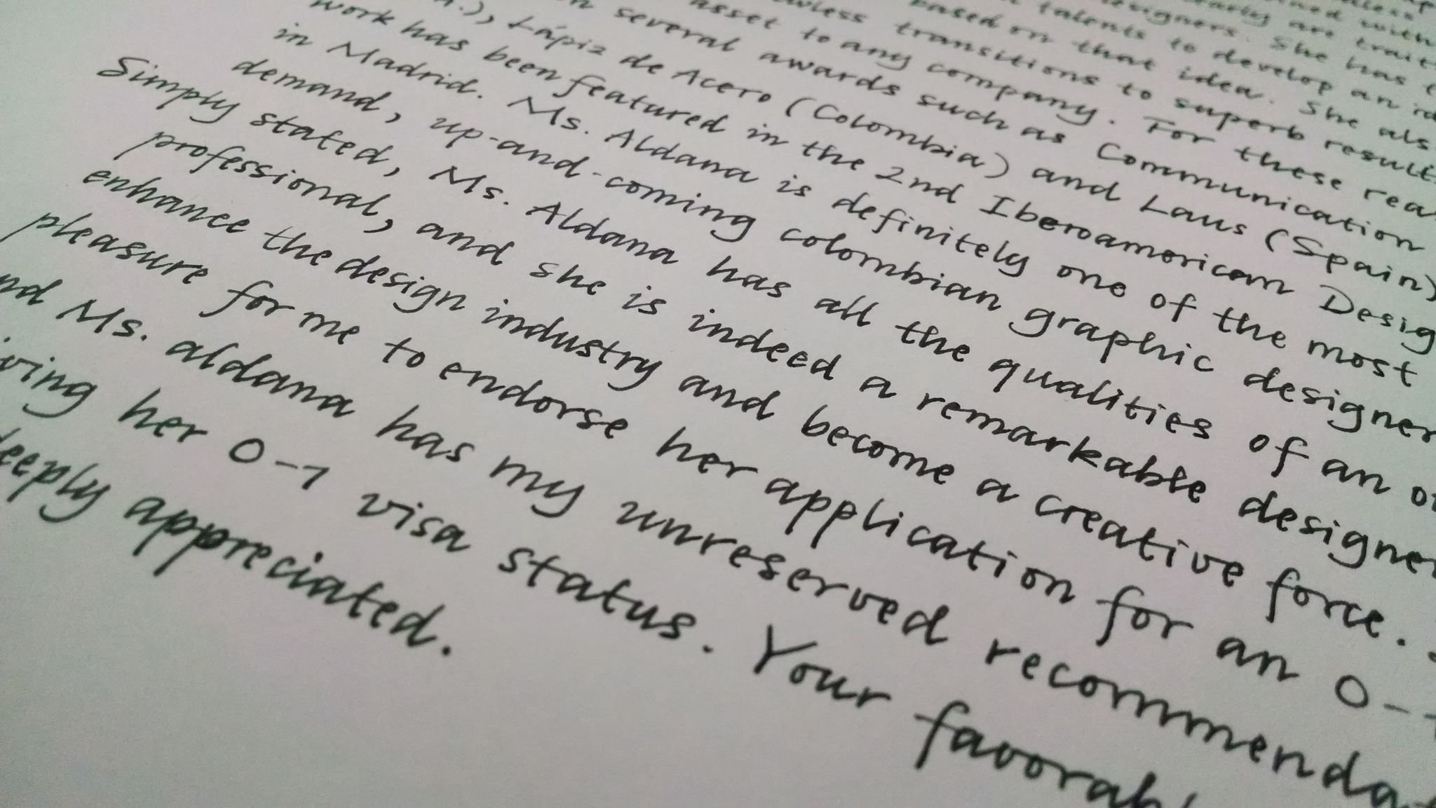 Красивыйанглиский почерк