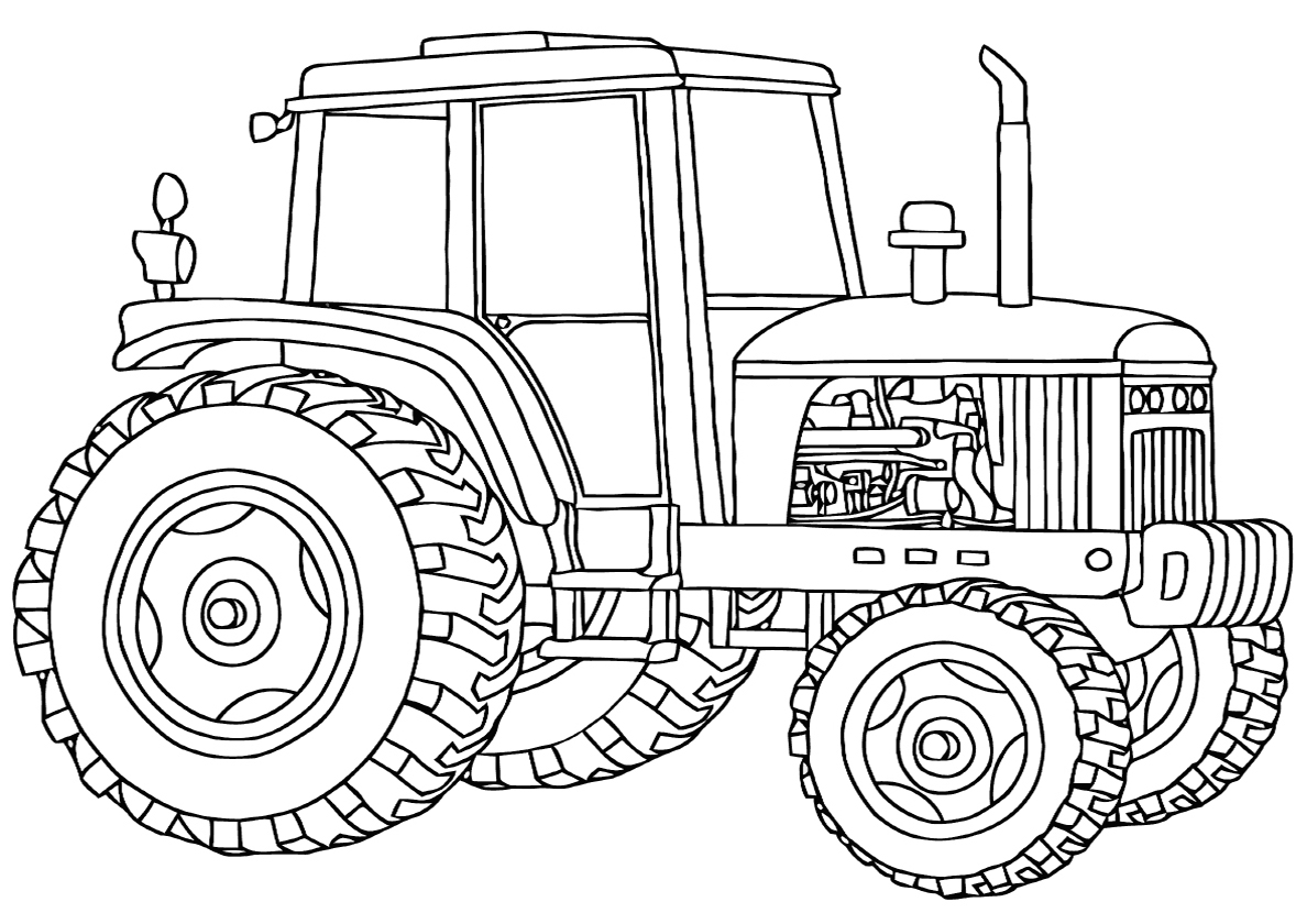 Раскраска трактор МТЗ 1221