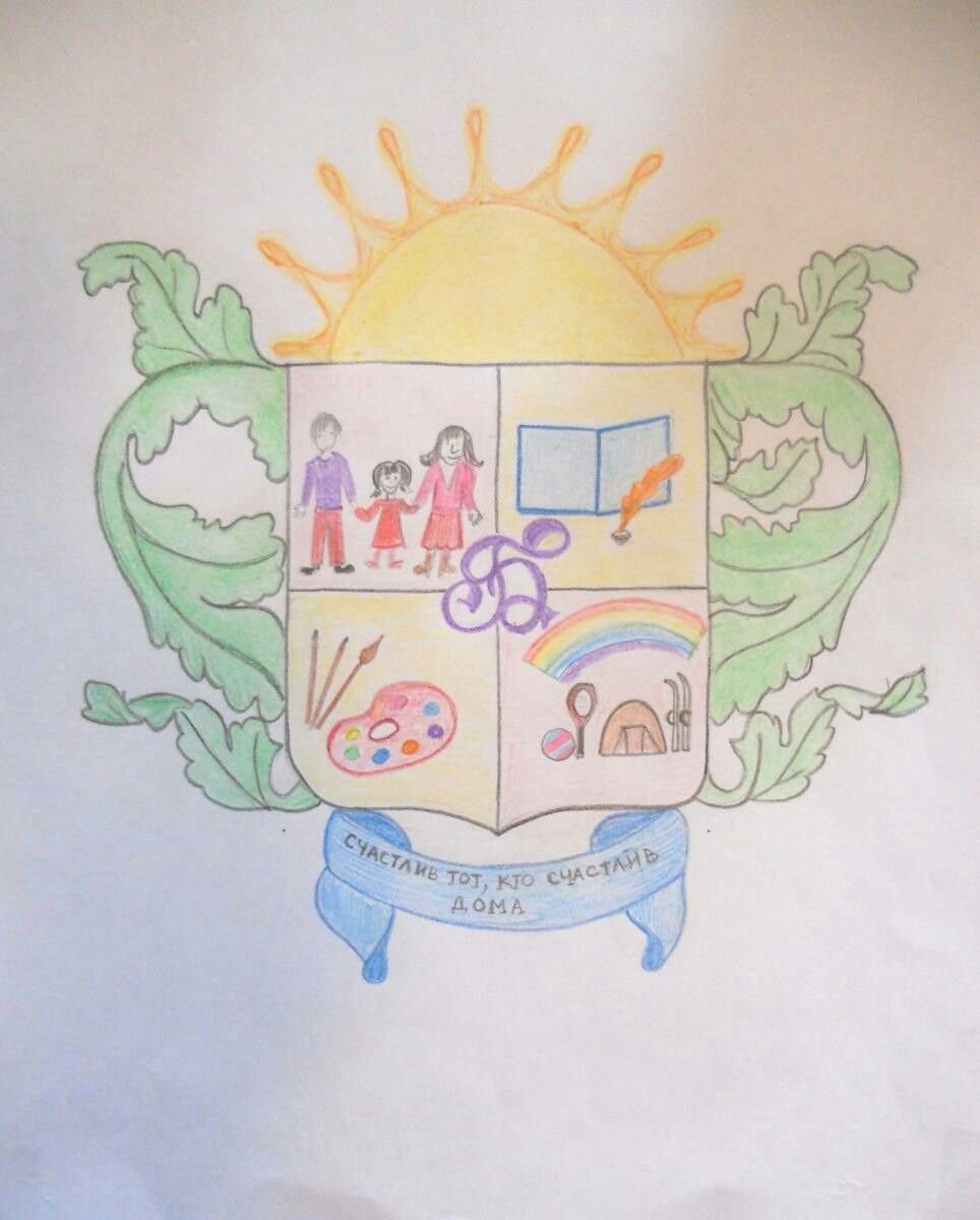 Фамильный герб семьи рисунок для школы