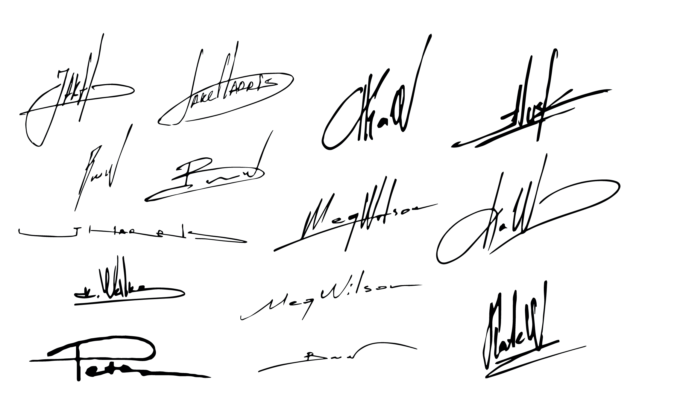 Американские подписи