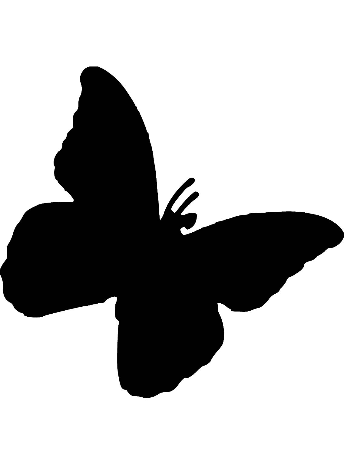 Силуэт бабочка для детей
