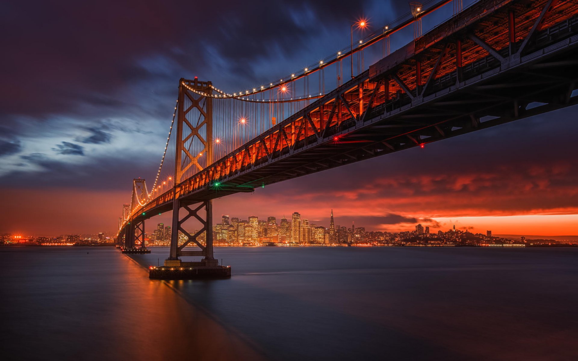 Мост Сан Франциско закат