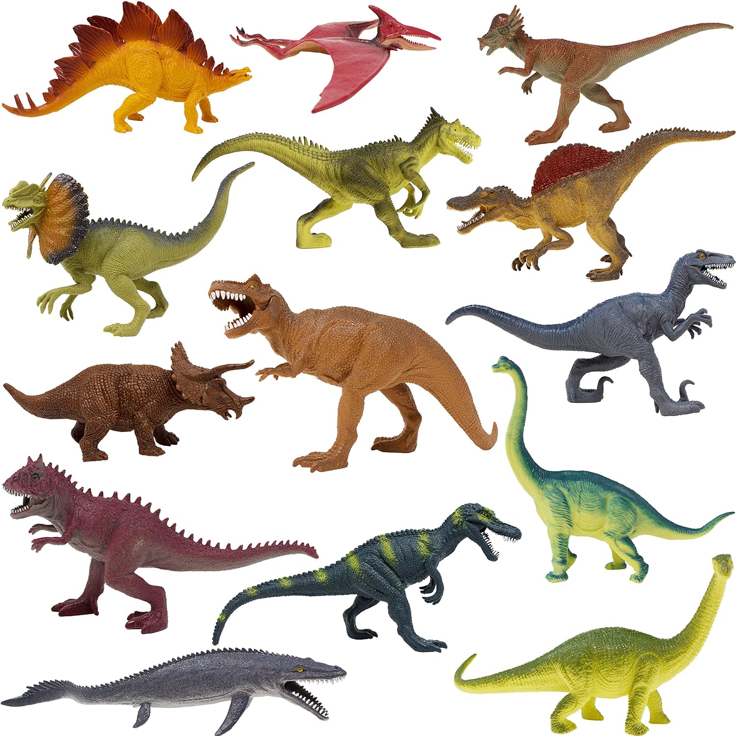 Цветные динозавры