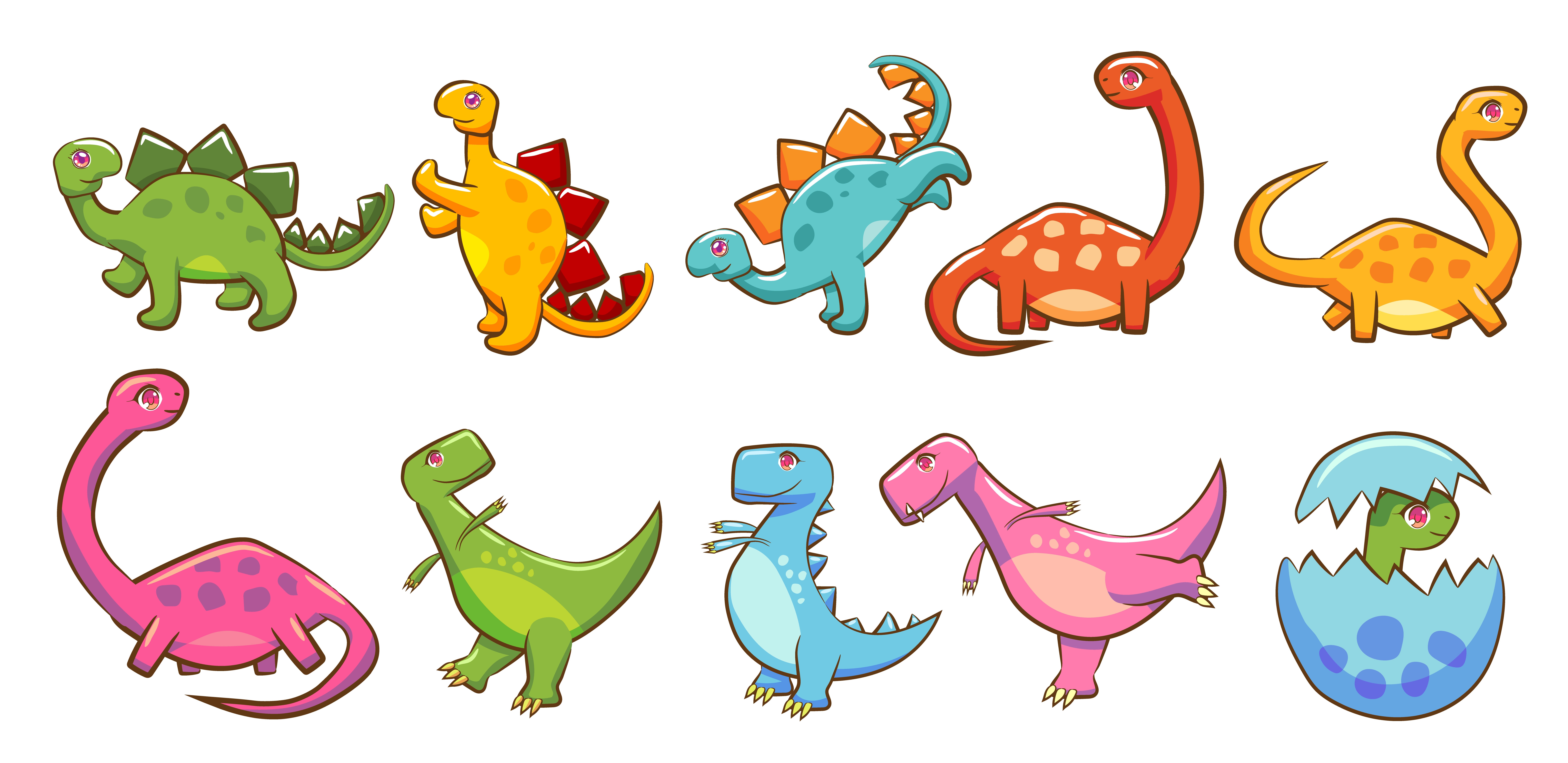 Динозавры Векторная Графика